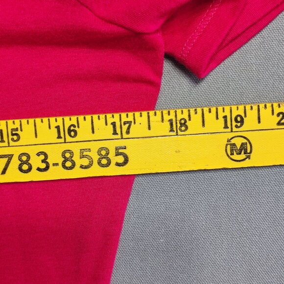 Adidas Golf polo shirt women's size M magenta short sleeve 1/4 button up - Picture 10 of 11